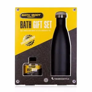 Accentra Bath Body Toolkit Set regalo per il bagno Gel doccia 140 ml + Thermobottle