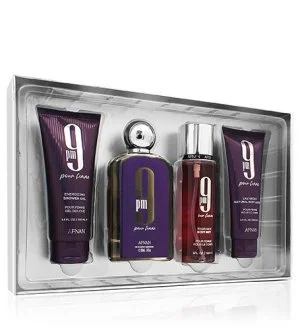 Afnan 9pm Pour Femme cofanetto regalo 100 ml + gel doccia 100 ml + latte corpo 100 ml + spray corpo eau de parfum da donna