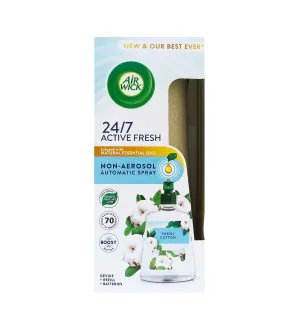 Air Wick Active Fresh Freschezza di Cotone deodorante automatico per ambienti 228 ml