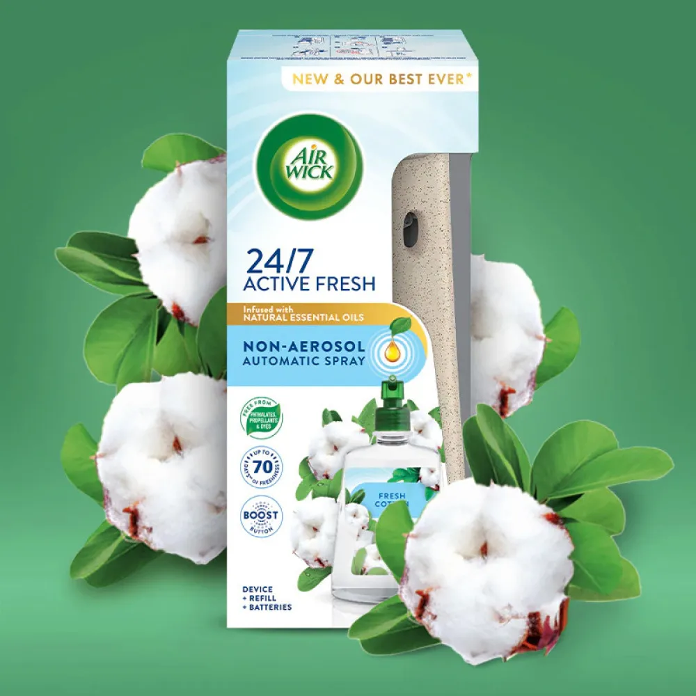 Active Fresh Freschezza di Cotone deodorante automatico per ambienti 228 ml