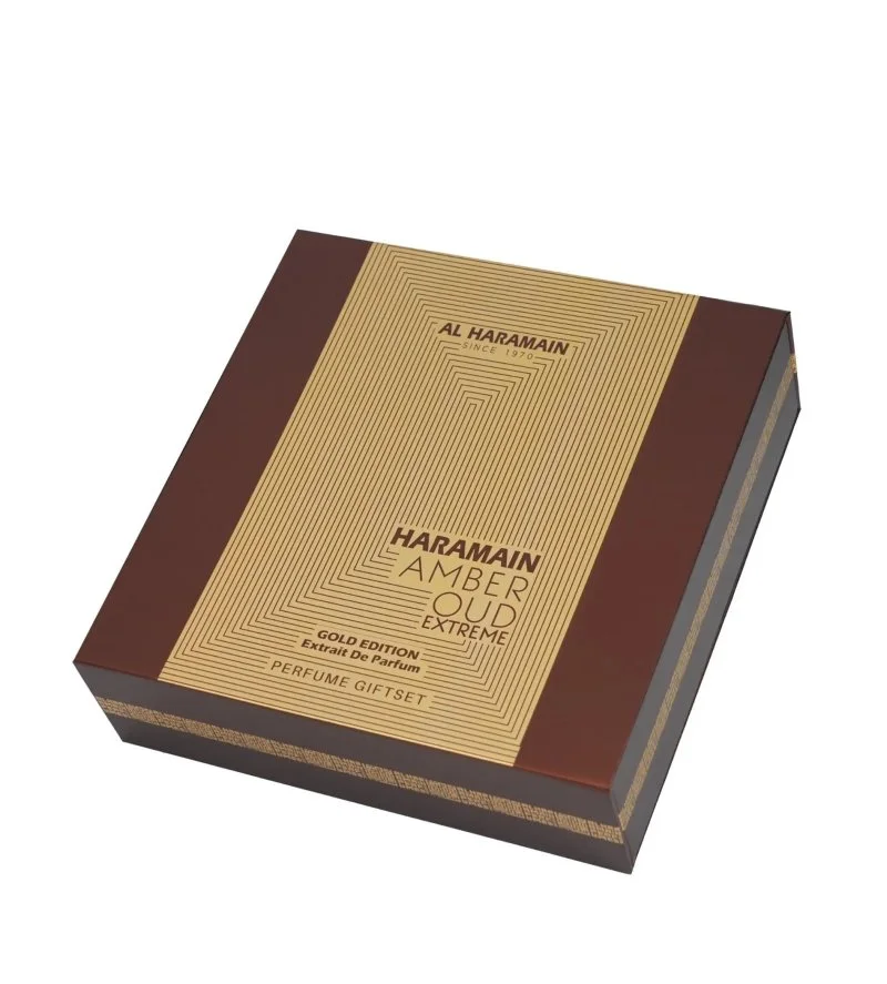 Amber Oud Extreme Gold Edition cofanetto regalo unisex estratto di profumo 75 ml + estratto di profumo 30 ml + deodorante spray 200 ml