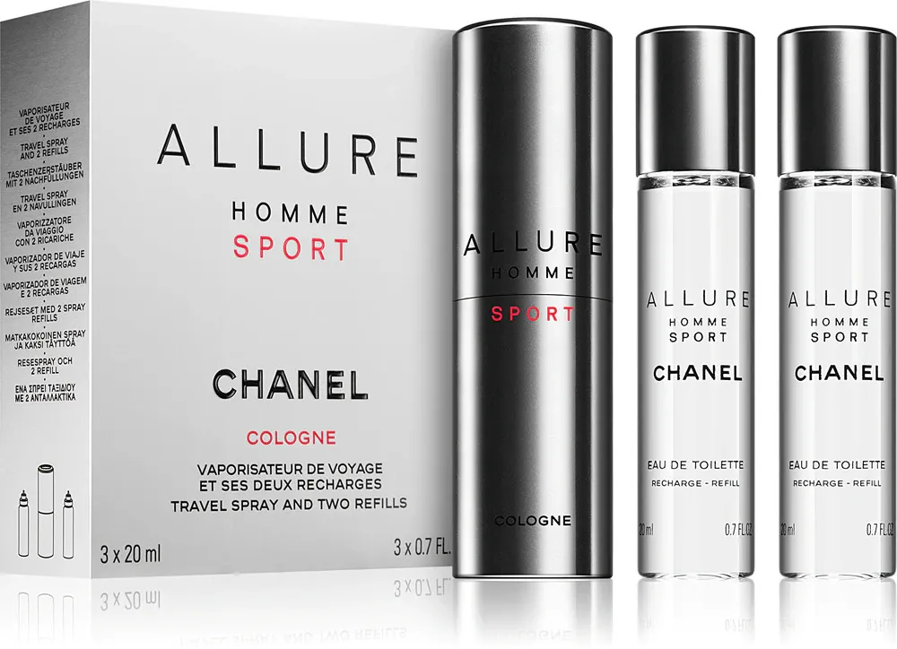 Allure Homme Sport EDC ricaricabile 20 ml + ricarica EDC 2 x 20 ml M 60 ml