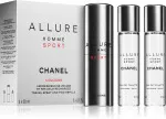 Allure Homme Sport EDC ricaricabile 20 ml + ricarica EDC 2 x 20 ml M 60 ml