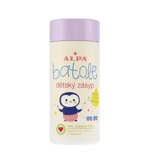 Alpa Batole talco per bambini con estratto di foglia d’olivo dispenser 100 g
