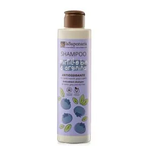 laSaponaria Shampoo antiossidante per capelli bianchi con mirtillo BIO e arginina 200 ml