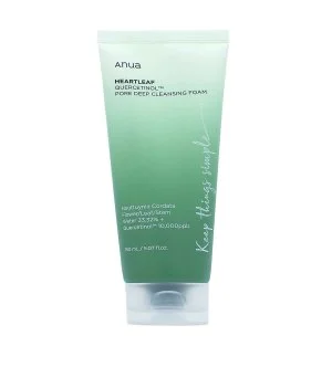 Anua Heartleaf Quercetinol Pore Deep Cleansing Foam schiuma detergente per pori ostruiti