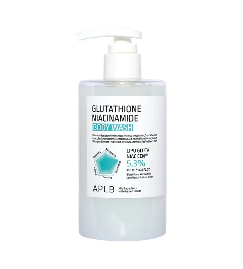 Gel doccia idratante-illuminante con Glutatione e Niacinamide 300 ml