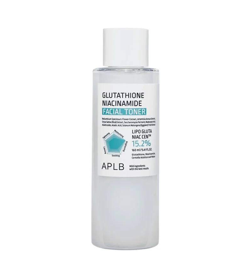 Tonico viso idratante e illuminante al glutatione e niacinamide 160 ml