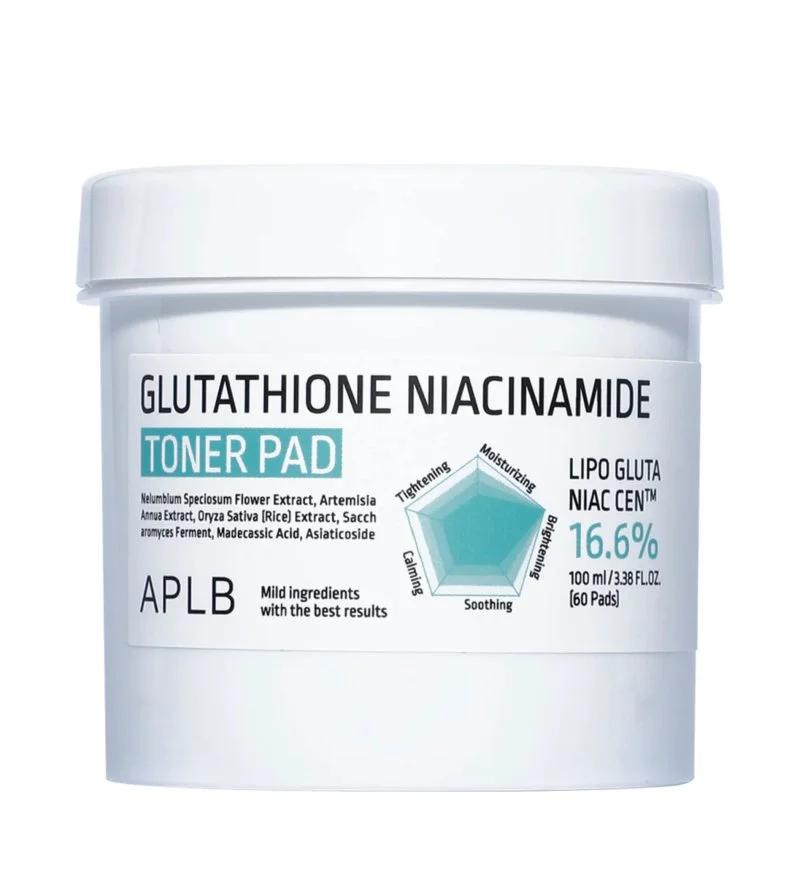 Glutathione Niacinamide Toner Pad dischetti tonici idratanti-illuminanti 60 pz / 100 ml