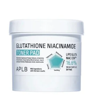 APLB Glutathione Niacinamide Toner Pad dischetti tonici idratanti-illuminanti 60 pz /
