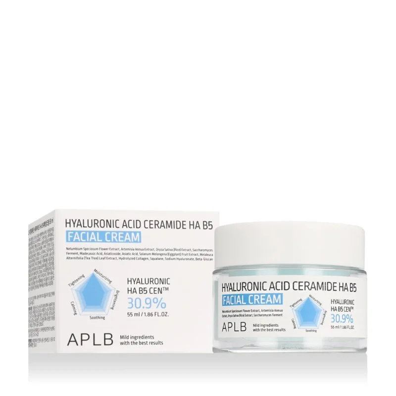Crema per il Viso all'Acido Ialuronico con Ceramidi HA B5 55 ml