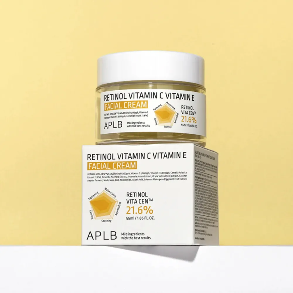 Crema Viso Antietà al Retinolo, Vitamina C e Vitamina E 55 ml
