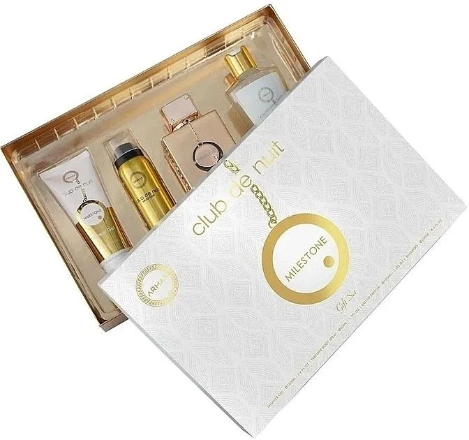 Club de Nuit Milestone Set - Eau de Parfum 30 ml + Profumo per Capelli 55 ml + Sapone 130 g + Spray per il Corpo 50 ml