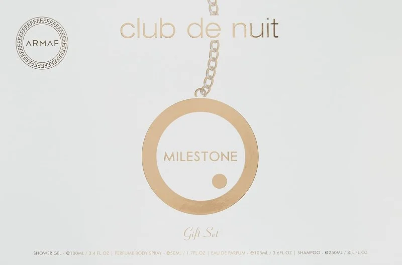 Club de Nuit Milestone Set - Eau de Parfum 30 ml + Profumo per Capelli 55 ml + Sapone 130 g + Spray per il Corpo 50 ml