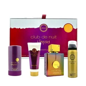 Armaf Club de Nuit Untold Set - Eau de Parfum 105 ml + spray per il corpo 50 ml + deodorante stick 75 g + lozione per il corpo