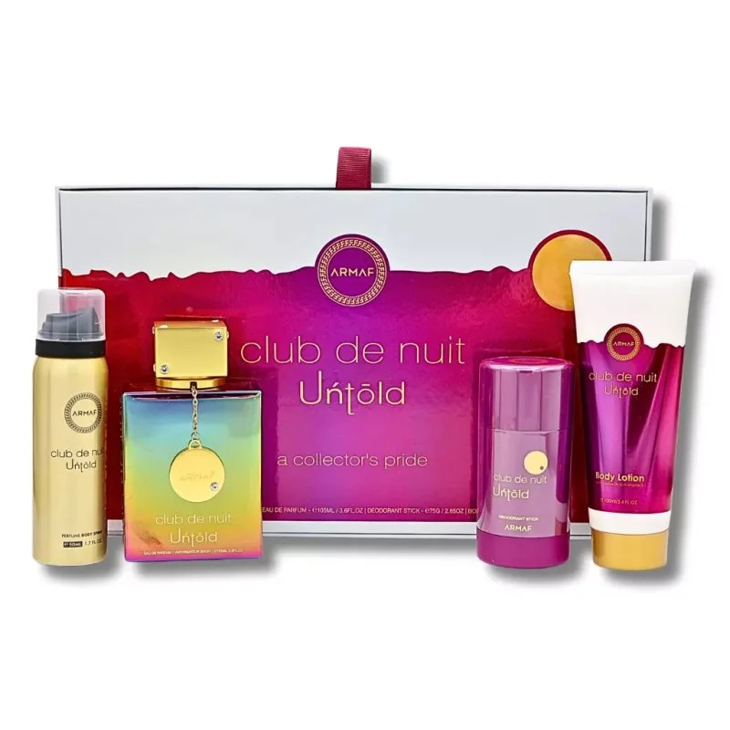 Club de Nuit Untold Set - Eau de Parfum 105 ml + spray per il corpo 50 ml + deodorante stick 75 g + lozione per il corpo 100 ml