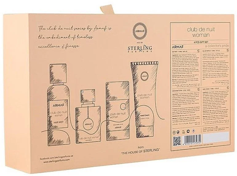 Club de Nuit Donna Set - Eau de Parfum 30 ml + profumo per capelli 55 ml + deodorante stick 75 g + crema mani 50 ml