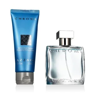 Azzaro Chrome Eau de Toilette da uomo 50 ml + gel doccia