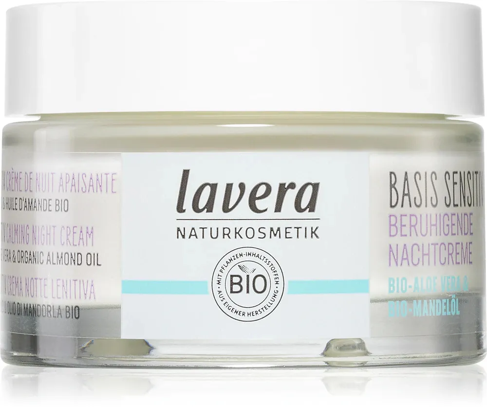 Lavera Basis Sensitiv Crema notte lenitiva senza profumo 50 ml
