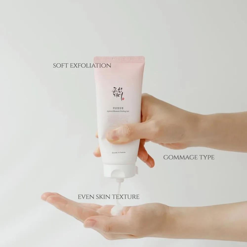 Gel esfoliante ai fiori di albicocco, delicato per il viso 100 ml