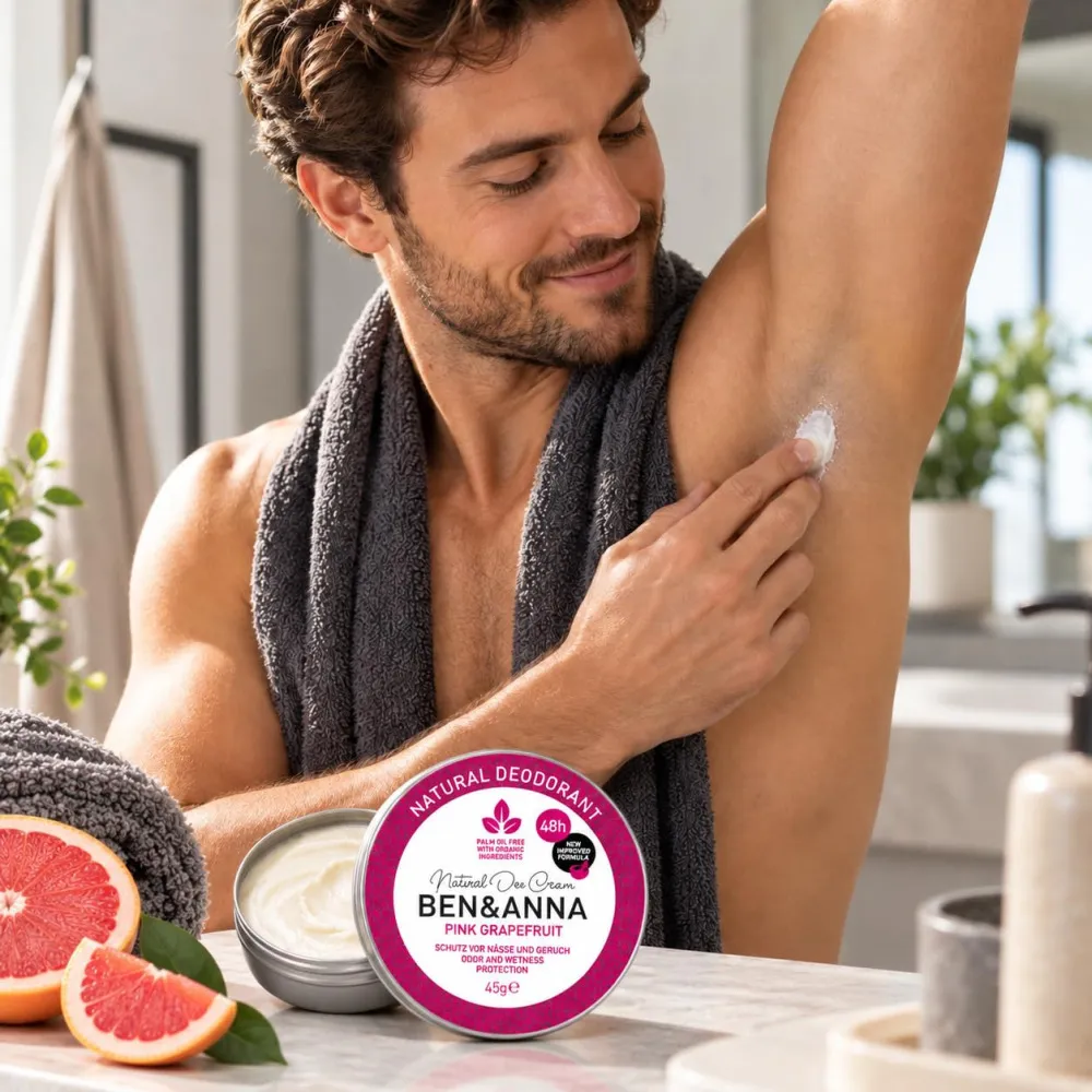 Ben & Anna Deodorante in crema al pompelmo rosa (45 g)