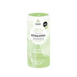 Ben & Anna Deodorante solido Sensitive (40 g) - Limone e Lime - senza bicarbonato di sodio