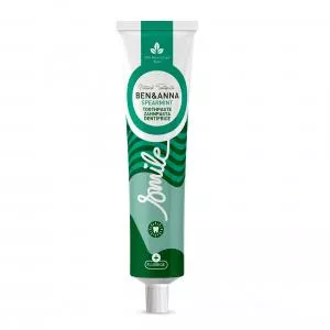 Ben & Anna Dentifricio al fluoro (75 ml) - Menta verde - con menta fresca