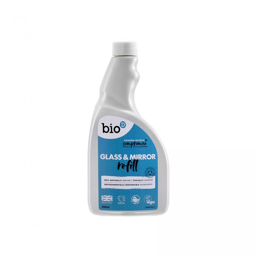 Bio-D Detergente per vetri e specchi - ricarica (500 ml)