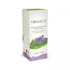 Organyc Gel doccia bio per pelli sensibili e igiene intima alla lavanda, 250 ml