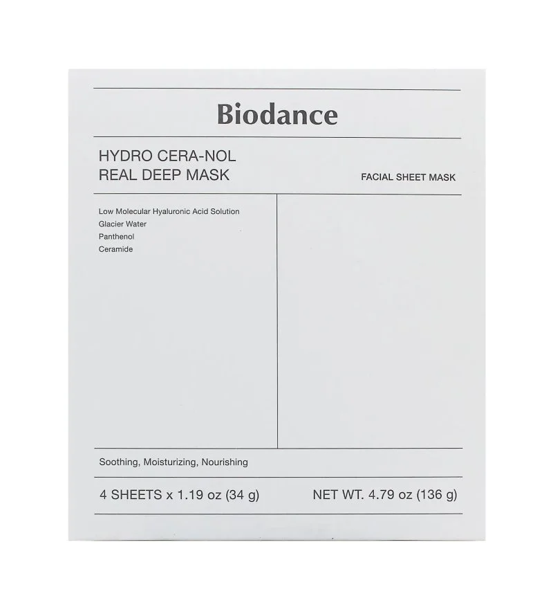 Hydro Cera-Nol Real Deep Mask maschera viso idratante in idrogel 4x34 g