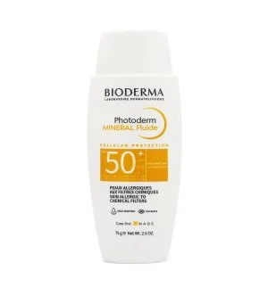 Bioderma Photoderm Mineral Fluide fluido solare minerale per pelle sensibile SPF 50+ 75 g