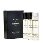 Bleu de Chanel EDP ricarica con vaporizzatore 20 ml + EDP ricarica 2 x 20 ml M 60 ml