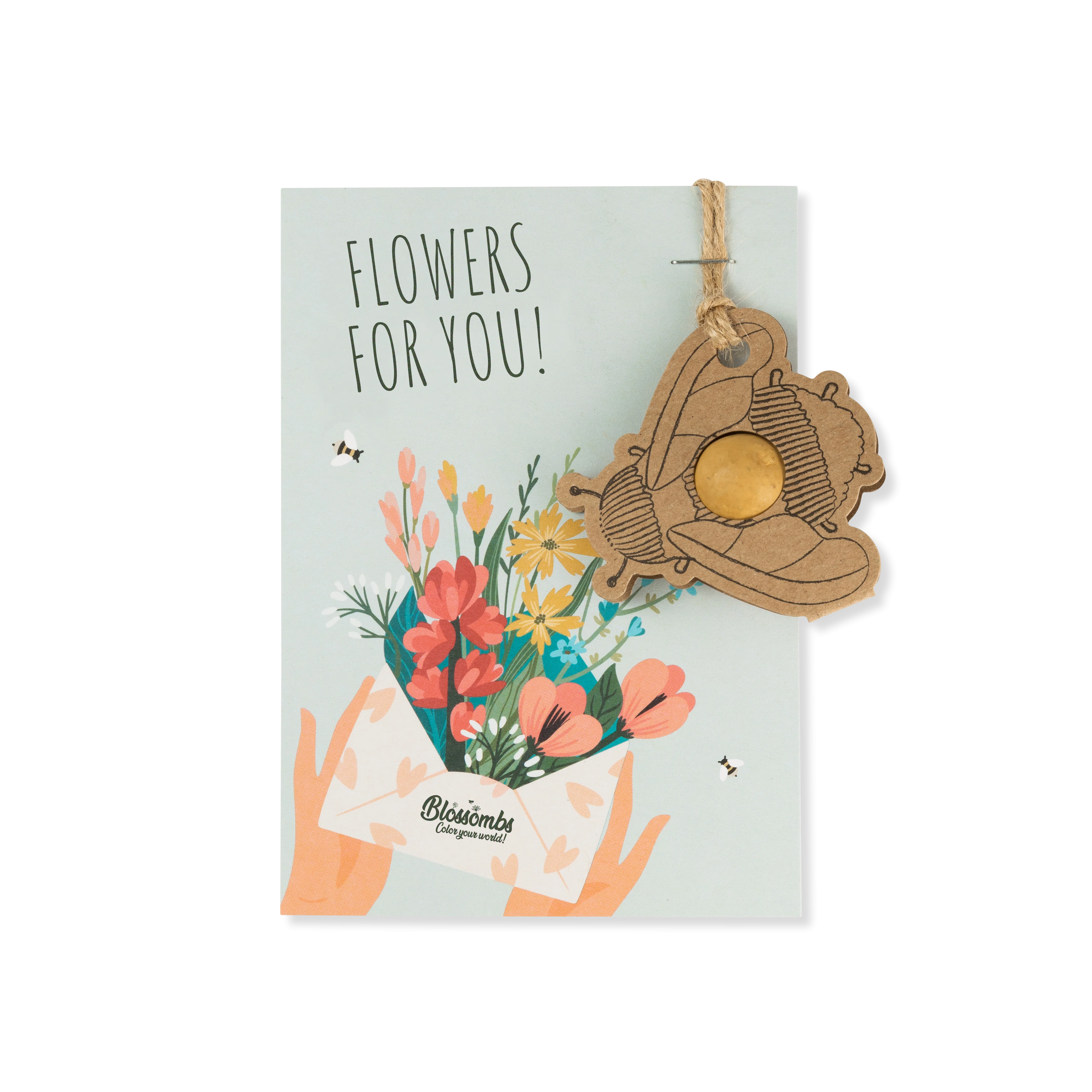 Blossombs Bomba di semi - Decorazione regalo "Bouquet" - Bombo (1 pz)