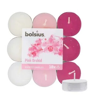 Bolsius Scented Tealights Orchid 4h candela tealight 18 pz