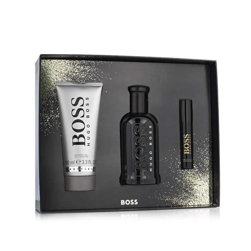 Boss Boss Bottled Profumo 100 ml + Profumo MINI 10 ml + Gel doccia profumato da uomo