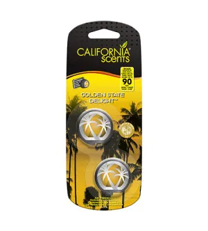 California Scents Mini Diffuser Golden State Delight profumo per auto 2 x 3 ml