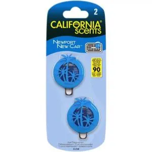 California Scents Mini Diffuser Newport New Car profumatore per auto 2 x 3 ml