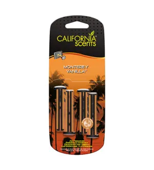 California Scents Vent Stick Monterey Vanilla profumo per auto 4 pezzi