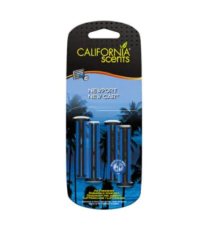 California Scents Vent Stick Newport New Car profumo per auto 4 pz