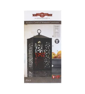 Lanterna scaldacandele Candle Warmers Scroll nera