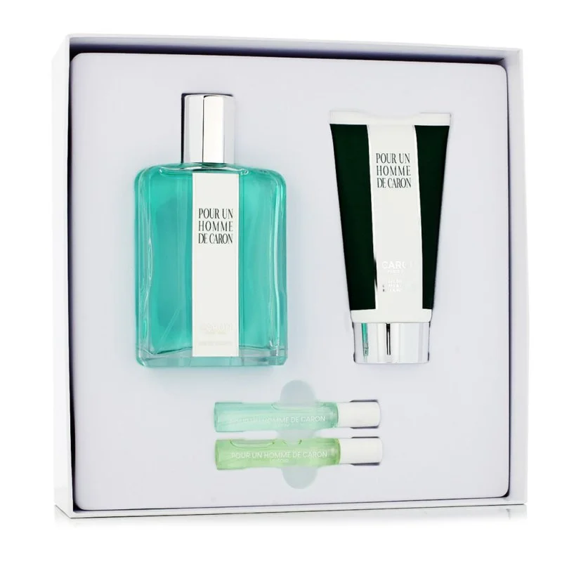 Pour un Homme de Caron EDT 125 ml + Gel Doccia 75 ml + EDT Mini Le Matin 5 ml + Mini Le Soir Eau de Parfum