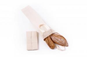 Borsa di tela per baguette - in tela di bio-cotone più spessa