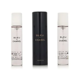 Chanel Bleu de Chanel vaporizzatore tascabile ricaricabile 20 ml + 2 ricariche di profumo da uomo