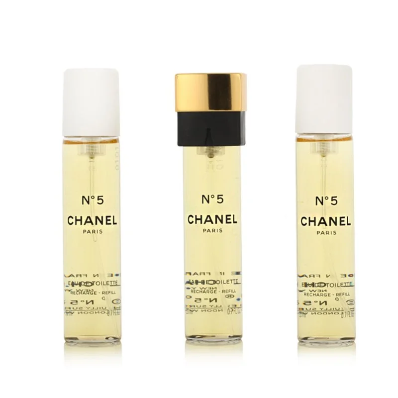 Chanel No 5 3 x 20 ml ricarica per vaporizzatore tascabile eau de toilette da donna