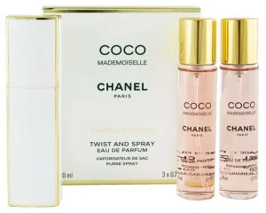 Chanel Coco Mademoiselle ricaricabile 20 ml + 2 ricariche EDP eau de parfum da donna