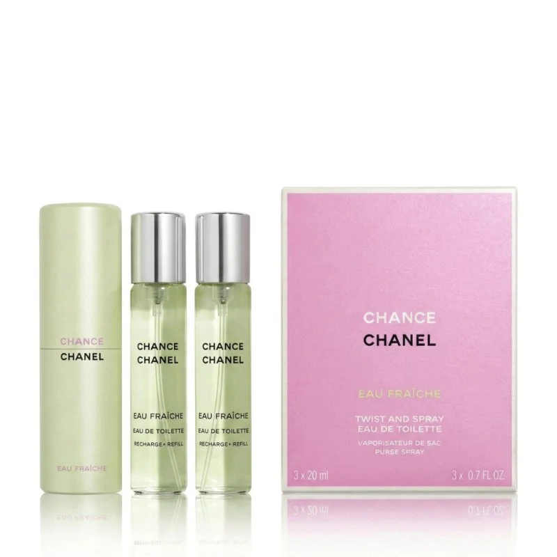 Chance Eau Fraîche ricarica 2 x 20 ml + ricarica EDT con vaporizzatore eau de toilette da donna