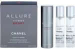 Allure Homme Sport Eau Extreme eau de toilette 3x20 ml per uomo flacone ricaricabile