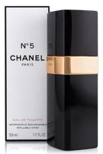 N°5 eau de toilette 50 ml per donna flacone ricaricabile 50 ml ricaricabile