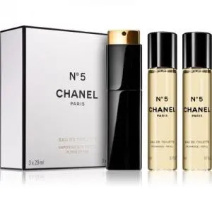 Chanel N°5 Eau De Toilette eau de toilette per donne 3x20 ml flacone ricaricabile