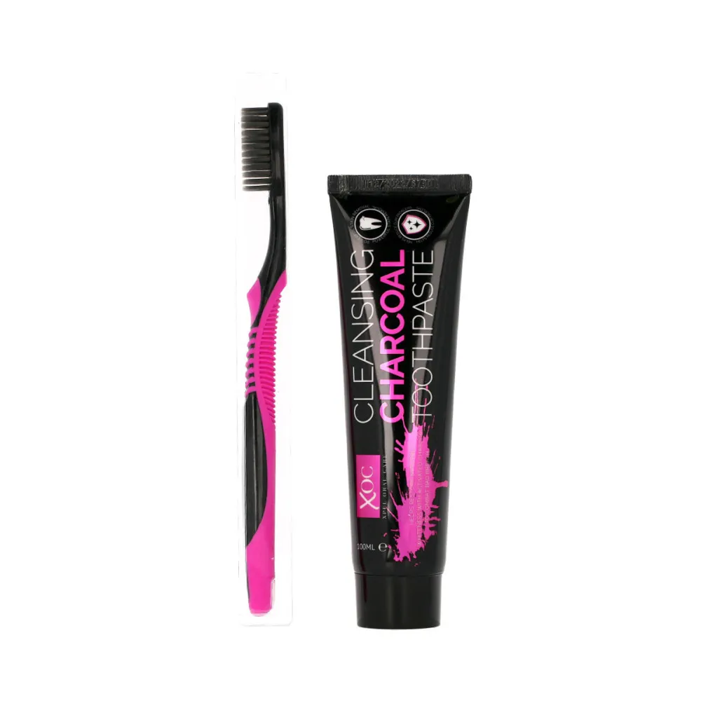 Charcoal dentifricio sbiancante al carbone attivo + spazzolino